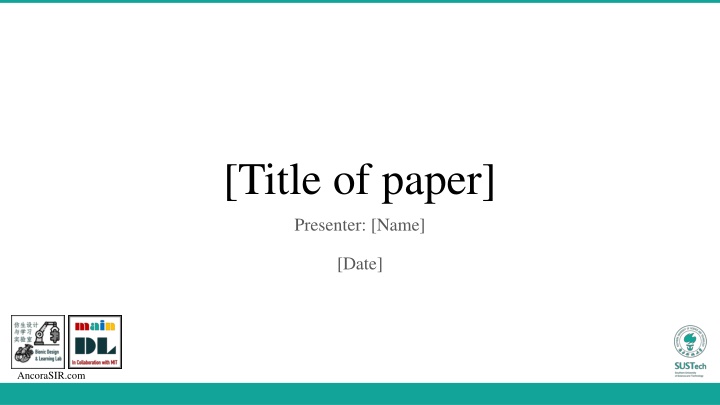 title of paper n.w