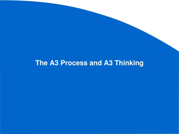 the a3 process and a3 thinking n.w