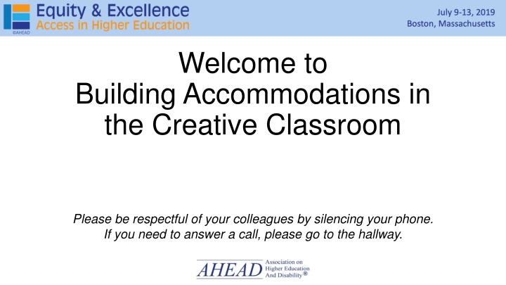 Building Accommodations in the Creative Classroom