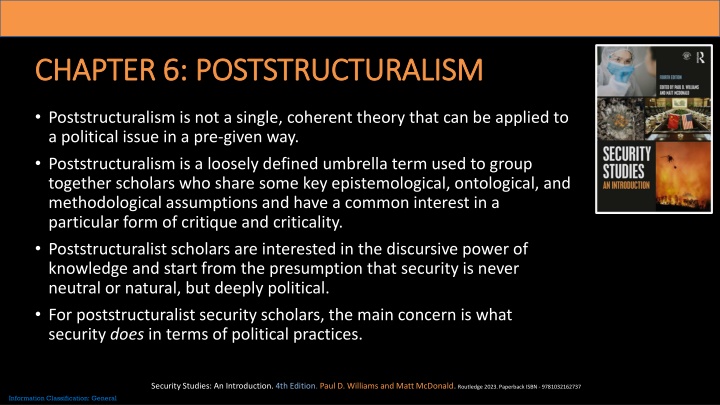chapter 6 poststructuralism chapter n.w