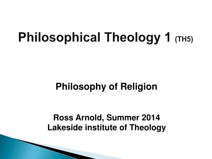 philosophy of religion n.w