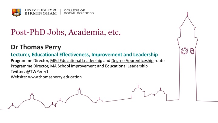 post phd jobs academia etc n.w