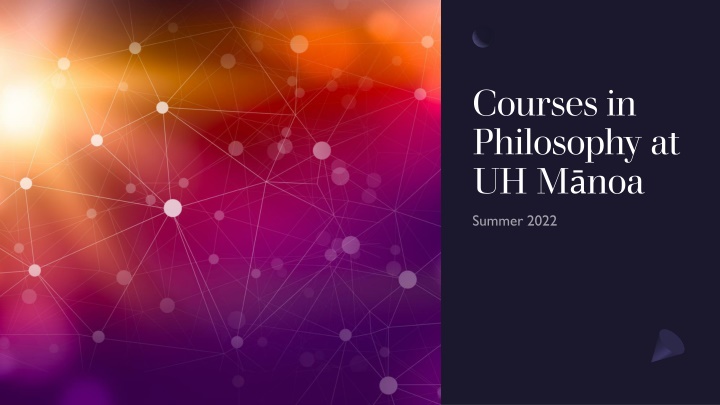 Discover Philosophy Courses at UH Manoa