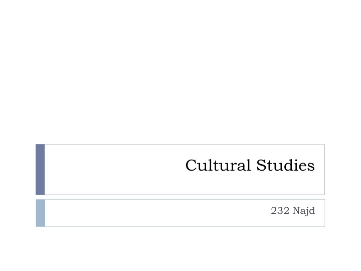 cultural studies n.w