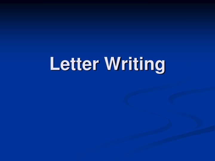letter writing n.w