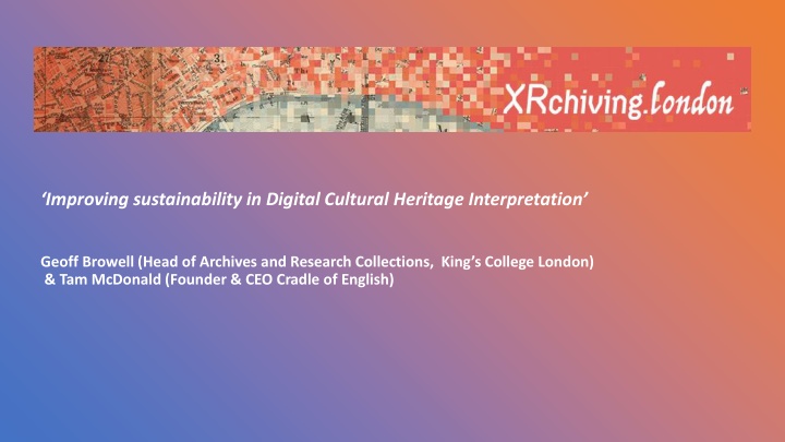 improving sustainability in digital cultural n.w