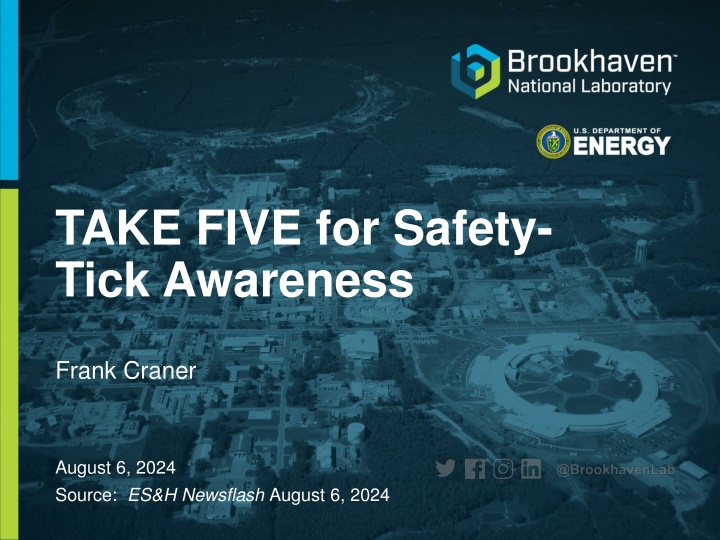 take five for safety tick awareness n.w