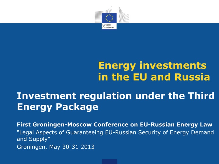 energy investments in the eu and russia n.w