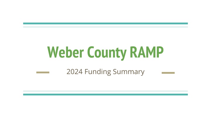weber county ramp n.w