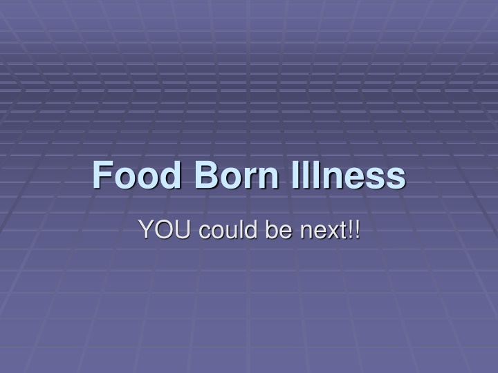 food born illness n.w