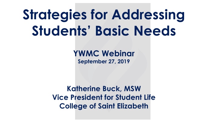 strategies for addressing students basic needs n.w