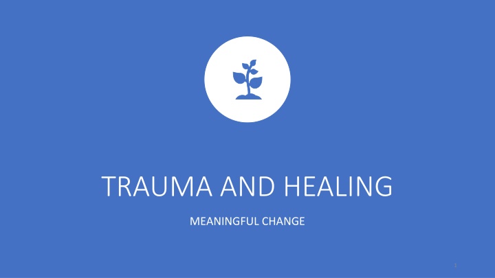 trauma and healing n.w