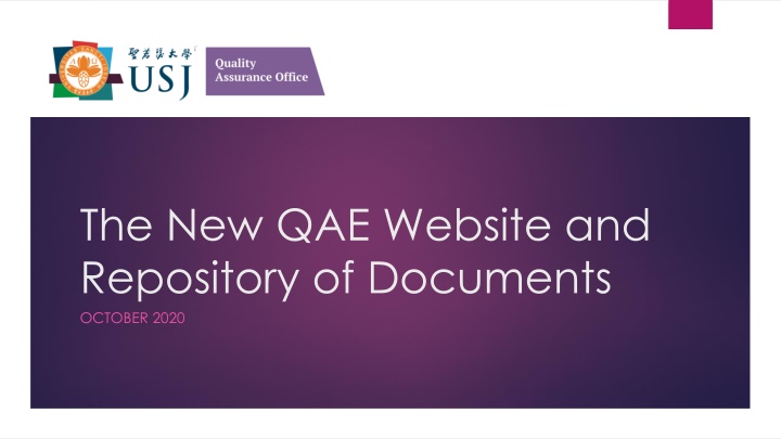 the new qae website and repository of documents n.w