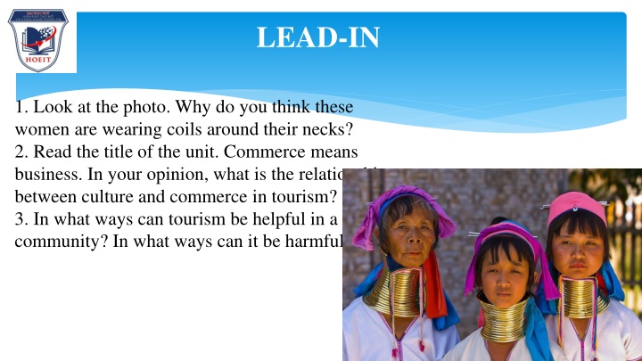 Culture and Commerce in Tourism