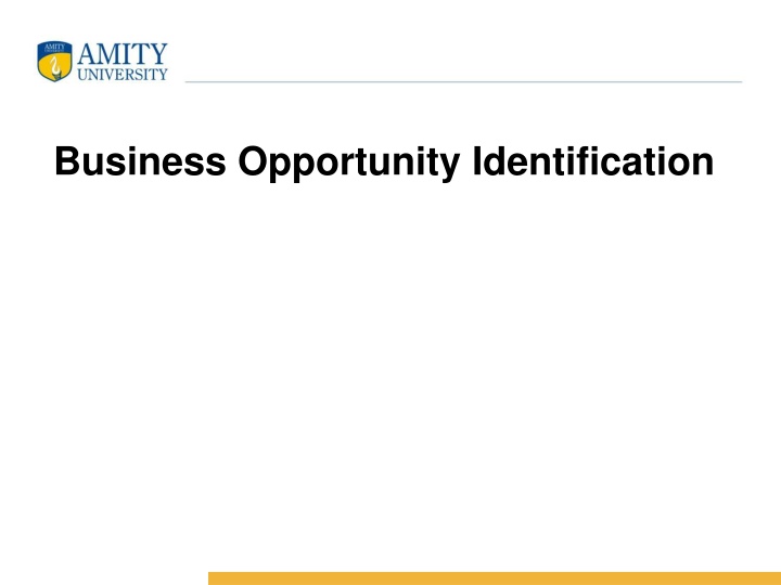 business opportunity identification n.w