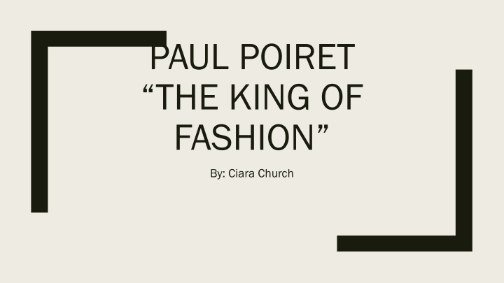 paul poiret the king of fashion n.w