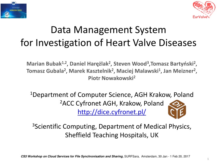 data management system for investigation of heart n.w