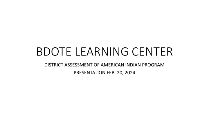 bdote learning center n.w