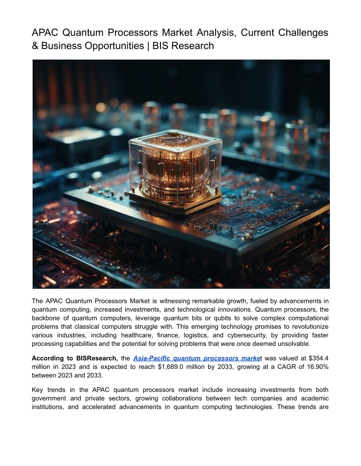 apac quantum processors market analysis current n.w