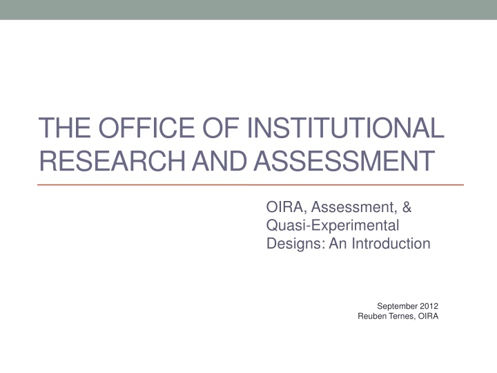the office of institutional research n.w