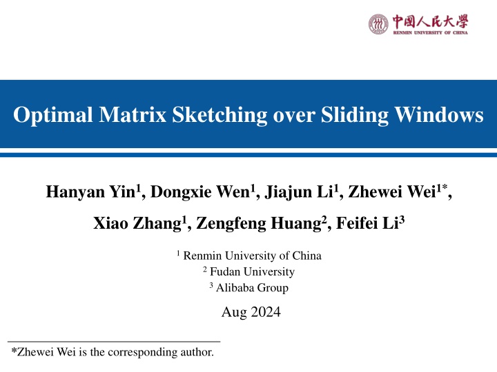 optimal matrix sketching over sliding windows n.w