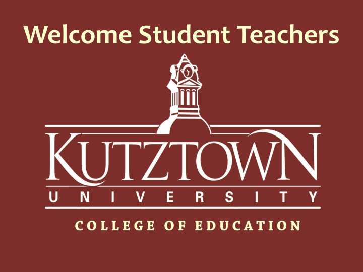 welcome student teachers n.w