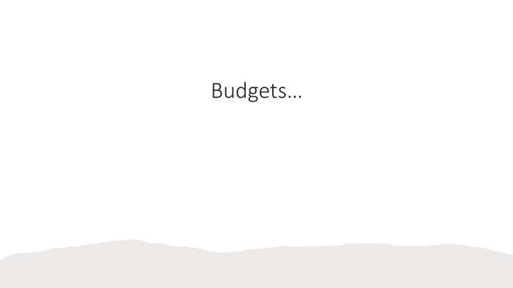 budgets n.w
