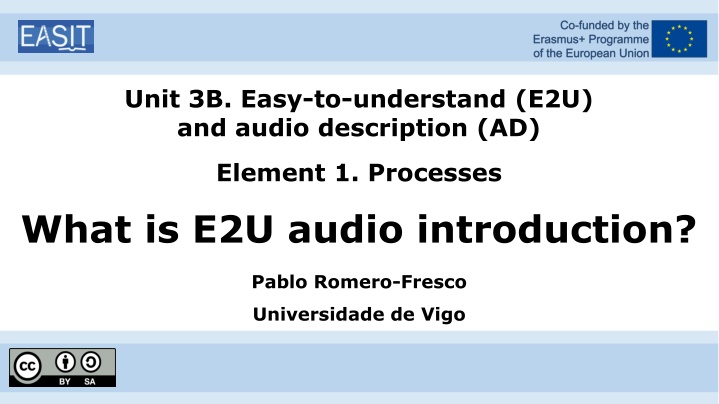 unit 3b easy to understand e2u and audio n.w