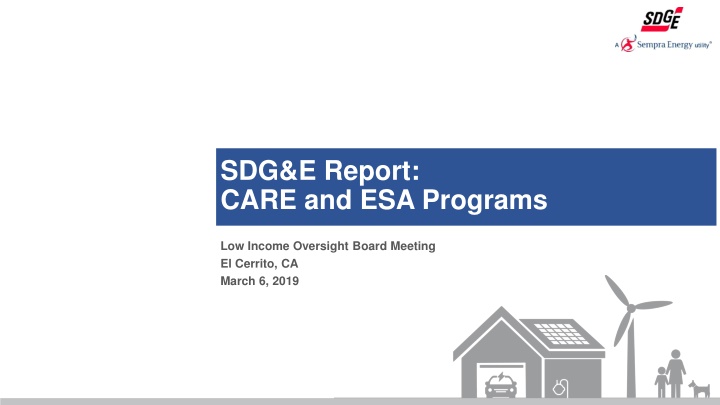 sdg e report care and esa programs n.w