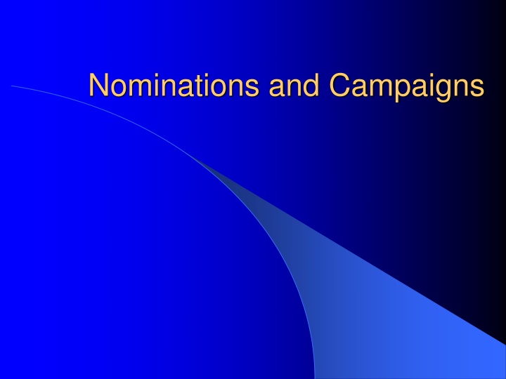 nominations and campaigns n.w