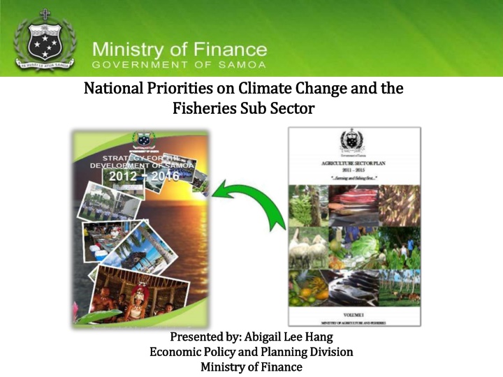 national priorities on climate change n.w