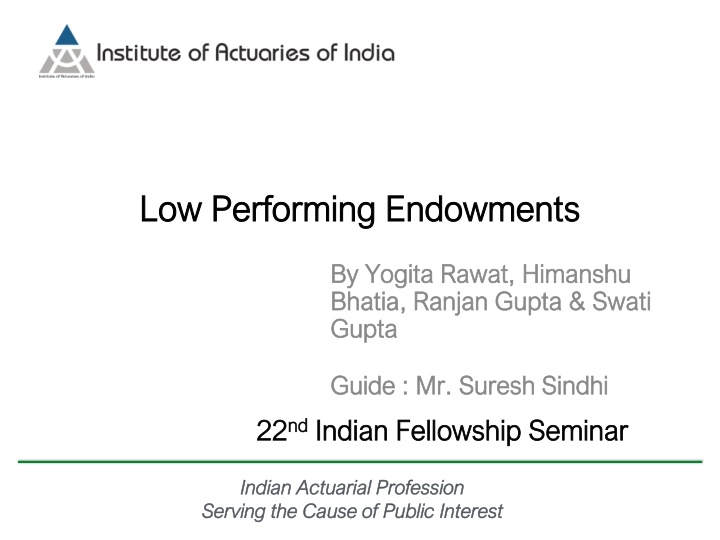 low performing endowments low performing n.w