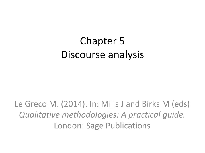 chapter 5 discourse analysis n.w