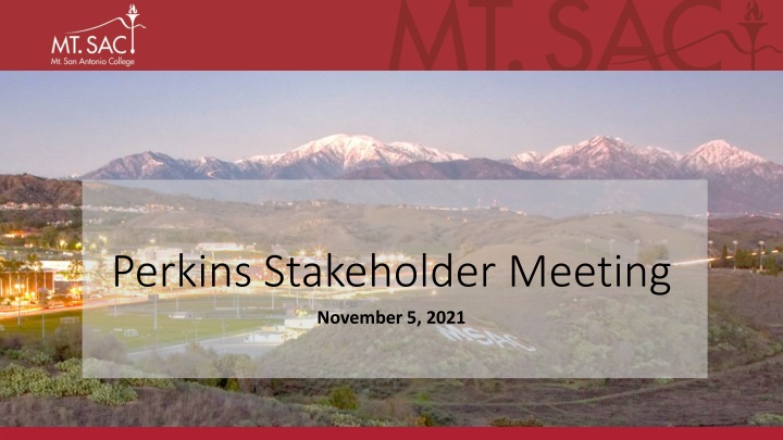 perkins stakeholder meeting n.w