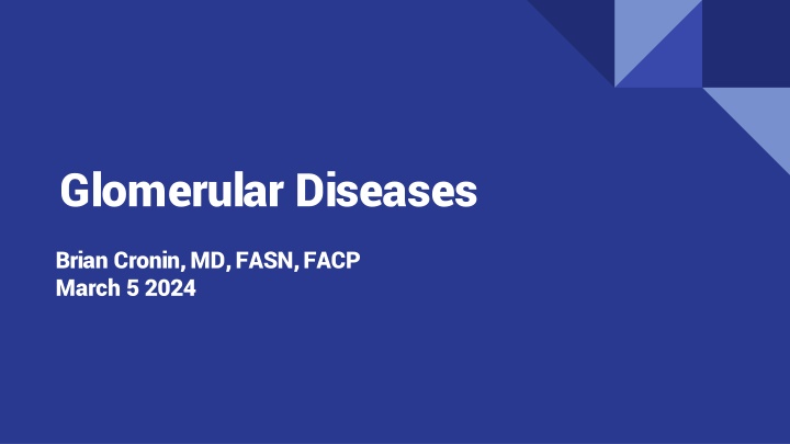 glomerular diseases n.w