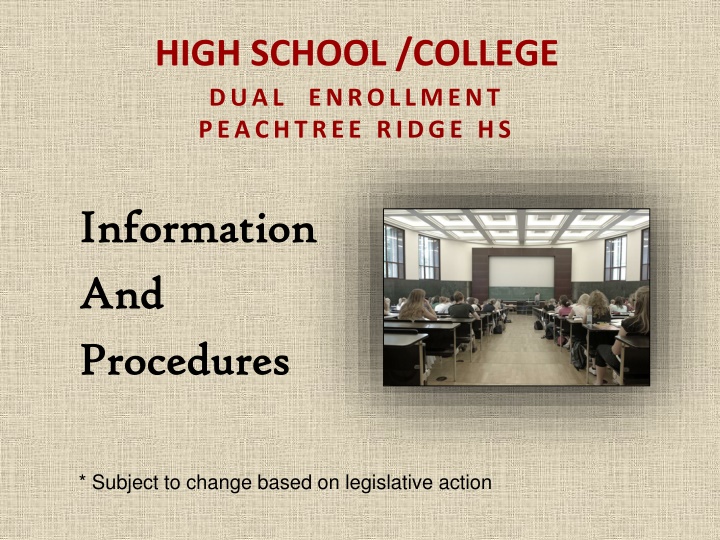 high school college dual enrollment peachtree n.w