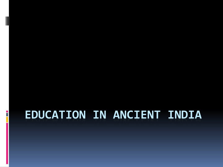 education in ancient india n.w