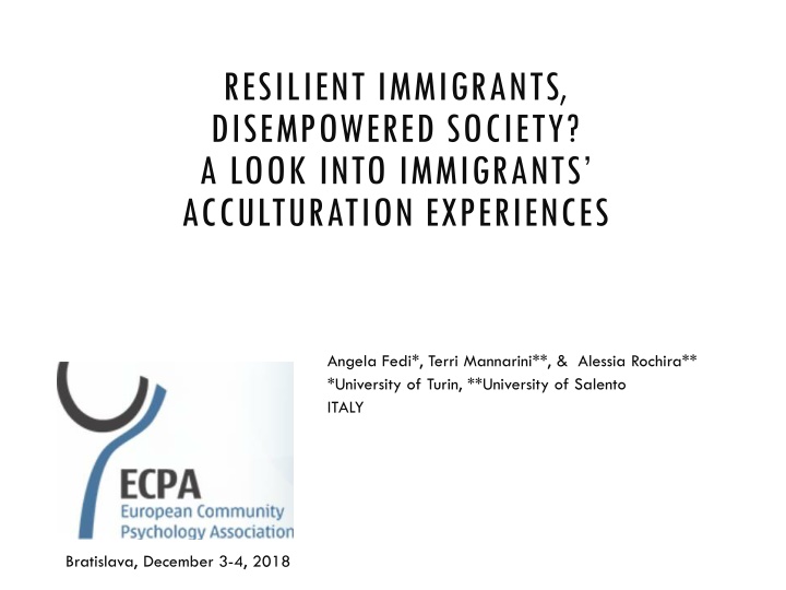 resilient immigrants disempowered society a look n.w