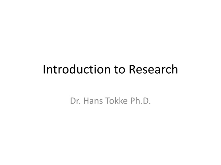 introduction to research n.w