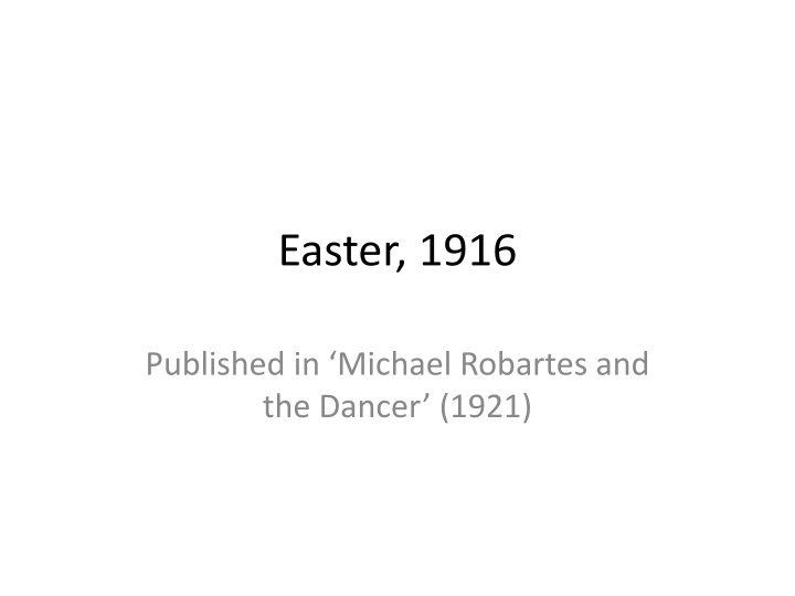easter 1916 n.w