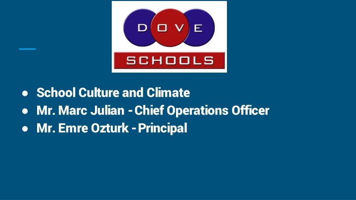 school culture and climate mr marc julian chief n.w