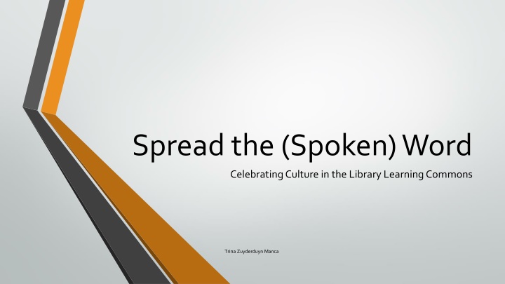 spread the spoken word n.w