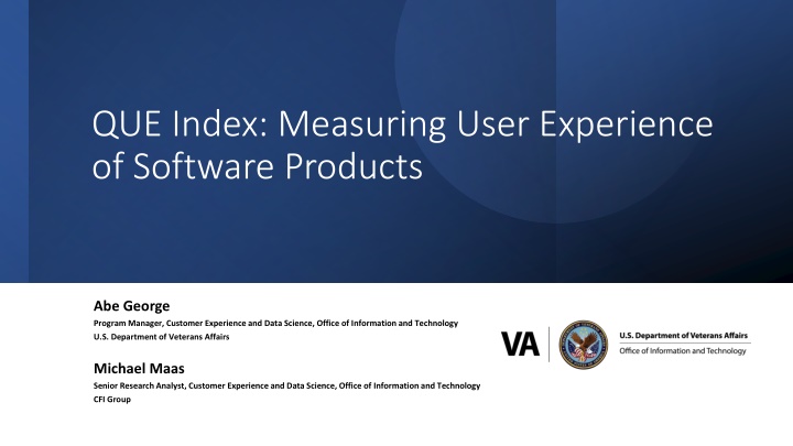 que index measuring user experience of software n.w