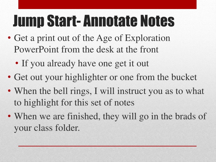 jump start annotate notes get a print n.w