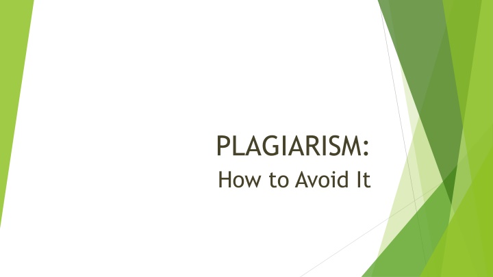 plagiarism how to avoid it n.w