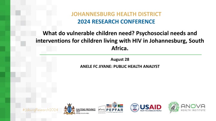 johannesburg health district 2024 research n.w