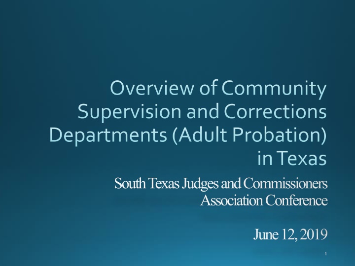 overview of community supervision and corrections n.w