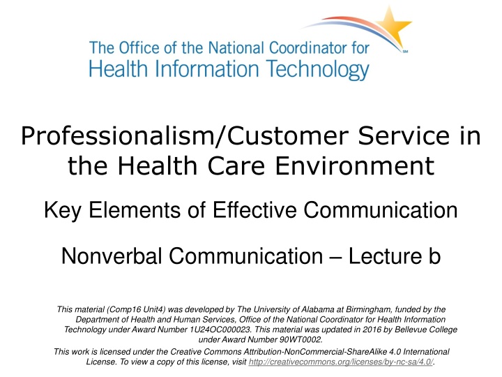 Effective Nonverbal Communication in Health Care