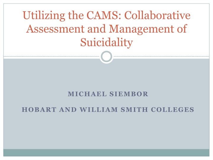 utilizing the cams collaborative assessment n.w