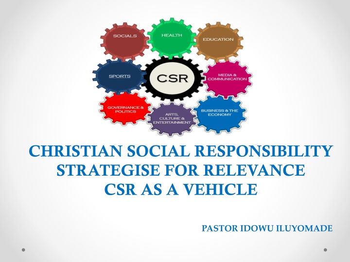 christian social responsibility strategise n.w